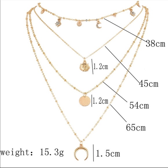 Womens necklace multi layered boho beach 🏖 - Picture 2 of 7